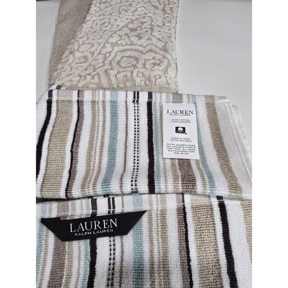 Lauren Ralph Lauren Set of 3 Kitchen Towels 100% Cotton NWOT - Picture 1 of 4